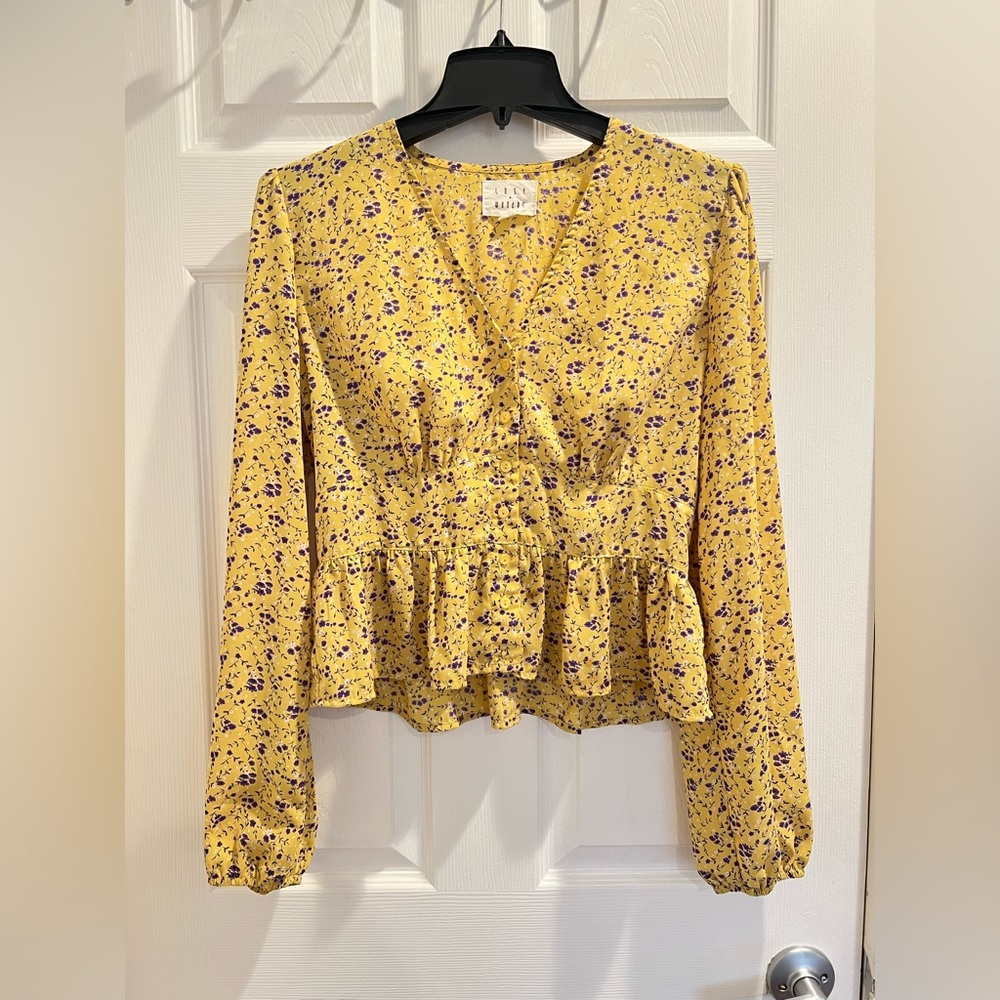 Lost + Wander Floral Long Sleeve Blouse